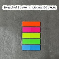 100pcs Portable Sticky Notes for Students Index & Note Stickers