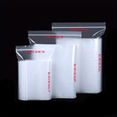 100 Clear 4 Mil Resealable Zip Lock Poly Bags Heavy Duty Zipper Baggies