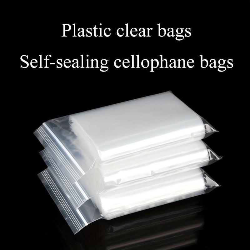 100 Clear 4 Mil Resealable Zip Lock Poly Bags Heavy Duty Zipper Baggies