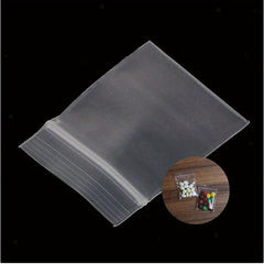 100 Clear 4 Mil Resealable Zip Lock Poly Bags Heavy Duty Zipper Baggies