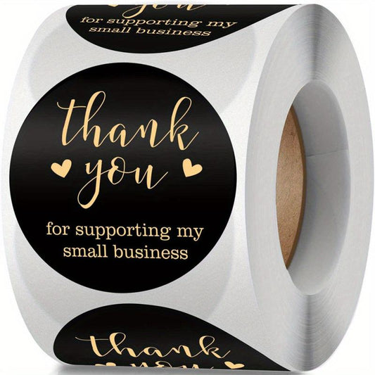 100 Thank You Stickers for Party Favors and Decor