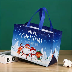 4pcs Christmas Gift Bag Cartoon Non Woven Large Capacity Decorations