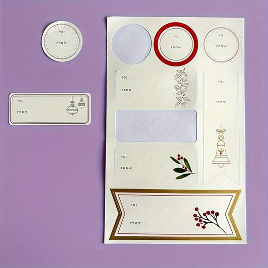 Creative Bronzing Gift Card Sticker Set