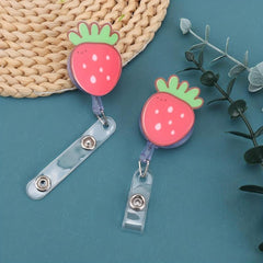 Student Work Telescopic Buckle Lanyard Card Holder Back To School