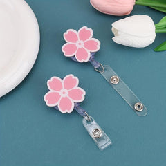 Student Work Telescopic Buckle Lanyard Card Holder Back To School