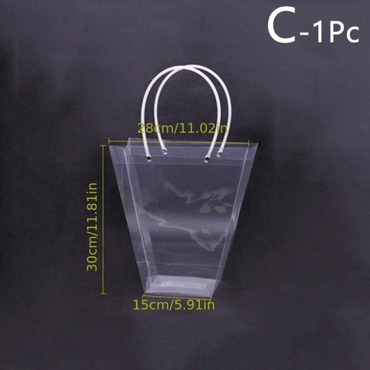 Clear Flower Bouquet Bags With Handle - Florist Packaging