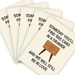 1pc Husband's Anniversary Card Wedding Gift, LGBTQ+ Love Card