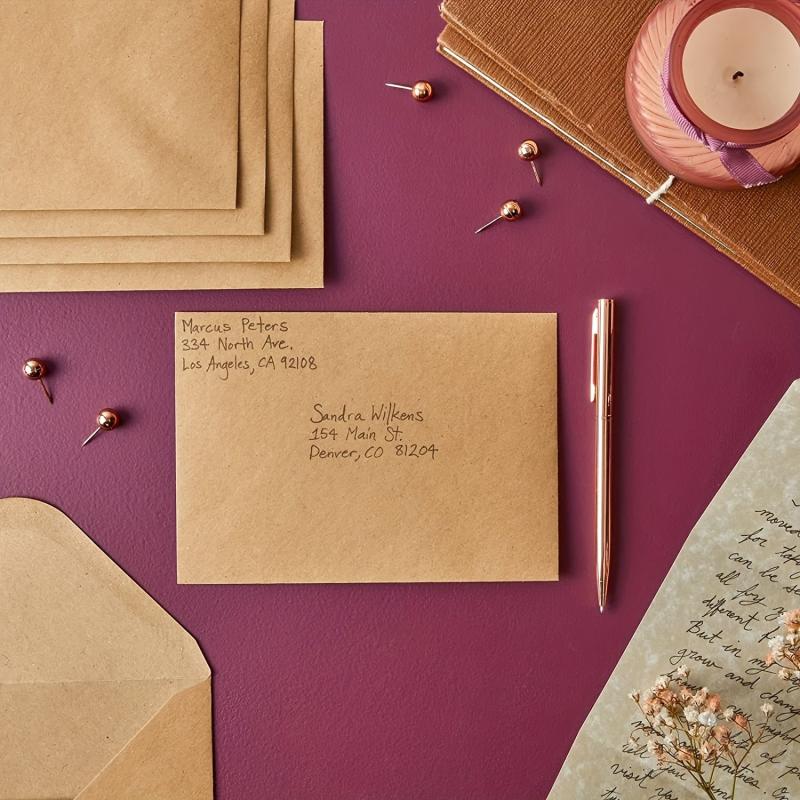 50 Packs A6 Invitation Envelopes 6.5 x 4.75 for 4x6 Cards