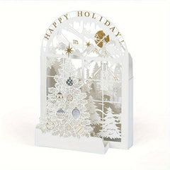 3D Christmas Laser Greeting Card - Blessing Ornament Navidad Decor