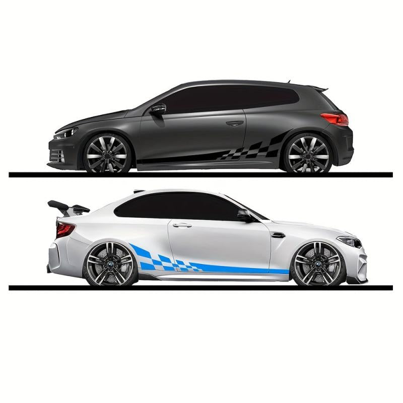 2pcs Racing Stripes Camouflage Vinyl Film Car Wrap