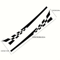 2pcs Racing Stripes Camouflage Vinyl Film Car Wrap