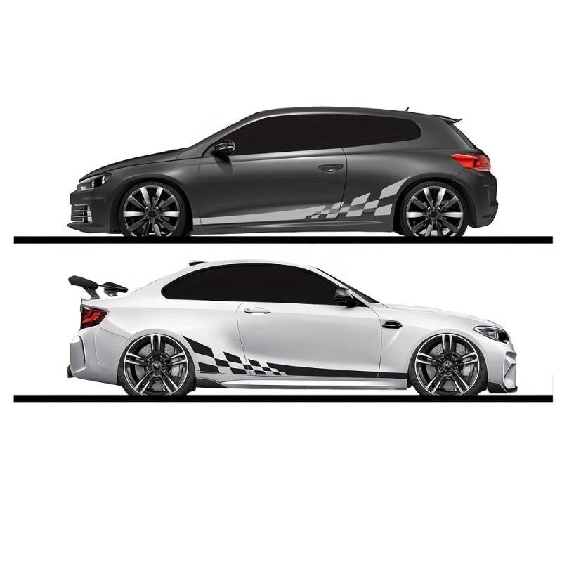 2pcs Racing Stripes Camouflage Vinyl Film Car Wrap