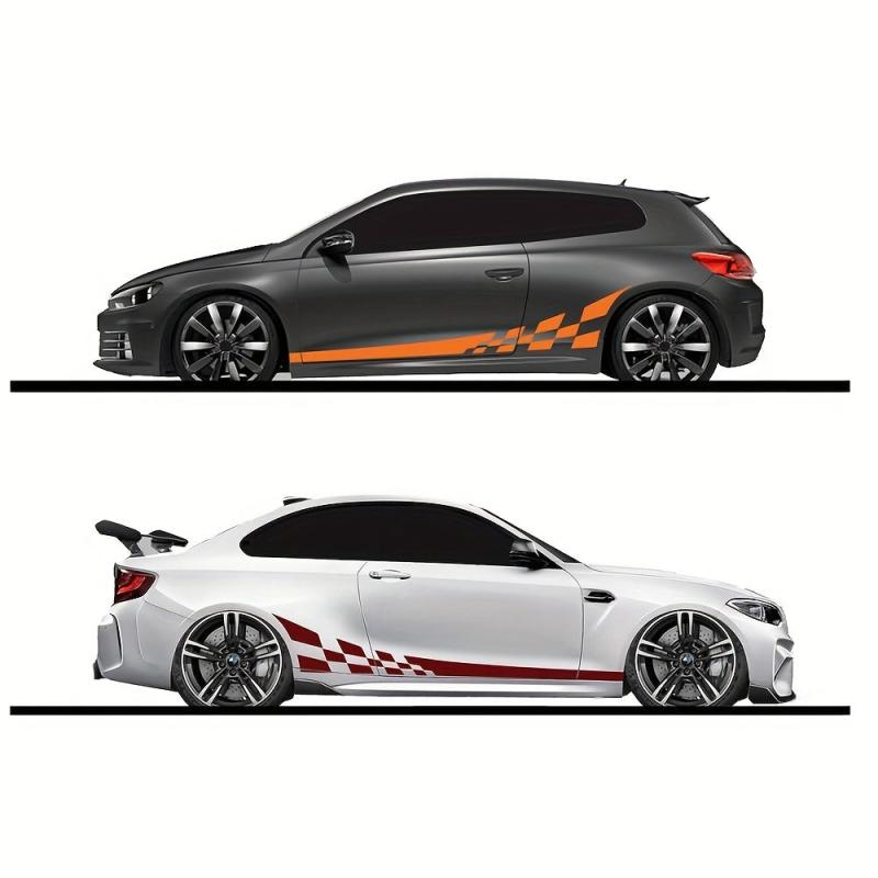 2pcs Racing Stripes Camouflage Vinyl Film Car Wrap