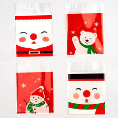 100pcs Christmas Baking Packaging Biscuit Bag Mooncake Biscuit Bag