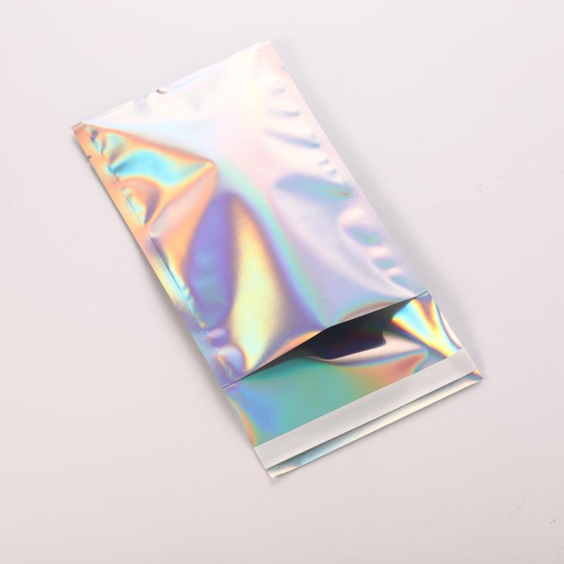 100pcs Laser Self-Adhesive Express Bag Jewelry Cosmetic Packaging Bag