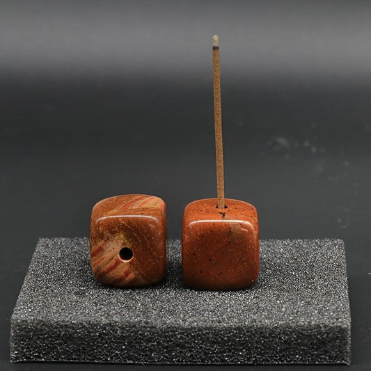 Natural Stone Incense Burner Rack Square DIY Mini Incense Burner
