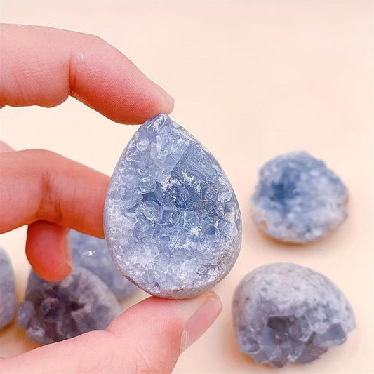 Sky Stone Crystal Cluster Energy Crystal Aquarium Decor Stone Home Ornament