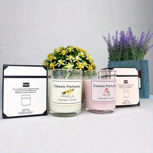 Scented Candles in Glass Jar for Holidays