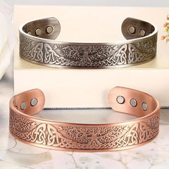 Copper Magnetic Bracelet for Men 99.99 Solid Pure Copper Jewelry Cuff Bangles