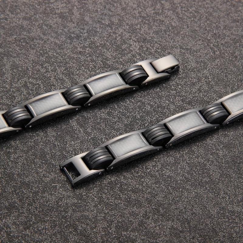 Men's Titanium Magnetic Bracelet Double Raw Magnetic Adjustable