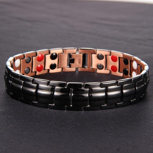 Men's Copper Magnetic Bracelet Adjustable Length Copper Jewelry