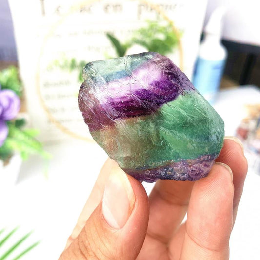 Natural Colorful Fluorite Raw Stone Healing Crystal Stone Home Decoration