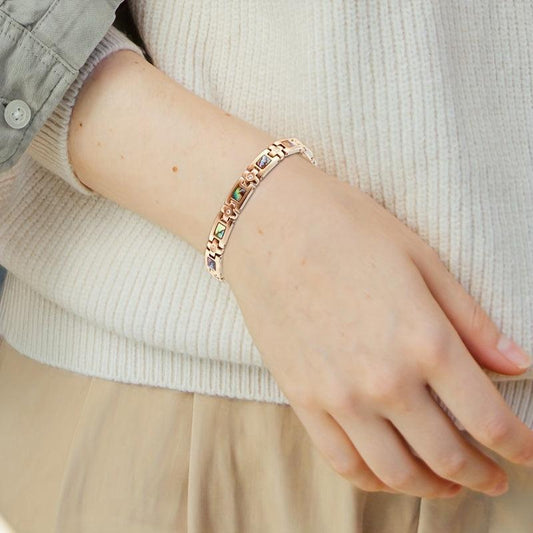 Titanium Steel Magnetic Bracelet for Women, Adjustable Links, Christmas Gift