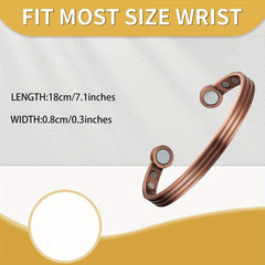 Adjustable Pure Copper Magnetic Bracelet for Men Women