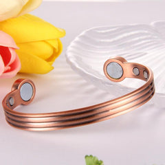 Adjustable Pure Copper Magnetic Bracelet for Men Women