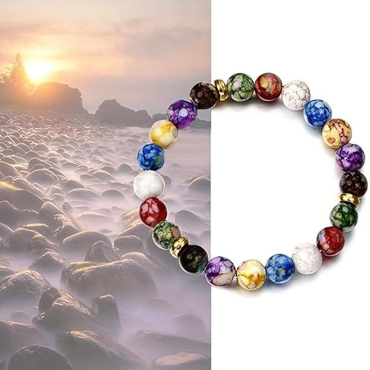 Yoga Bracelet Crystals Natural Gemstones Beads Bangle