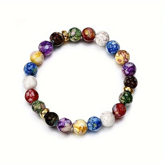 Yoga Bracelet Crystals Natural Gemstones Beads Bangle