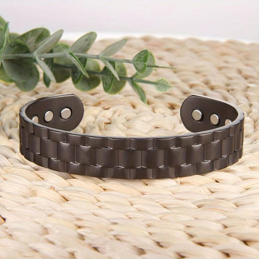Men's Copper Magnetic Bracelet Cuff Bangle Gift
