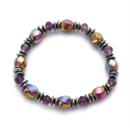 Hematite Magnetic Bead Bracelet Improve Magnetic Field Luck Blood Circulation