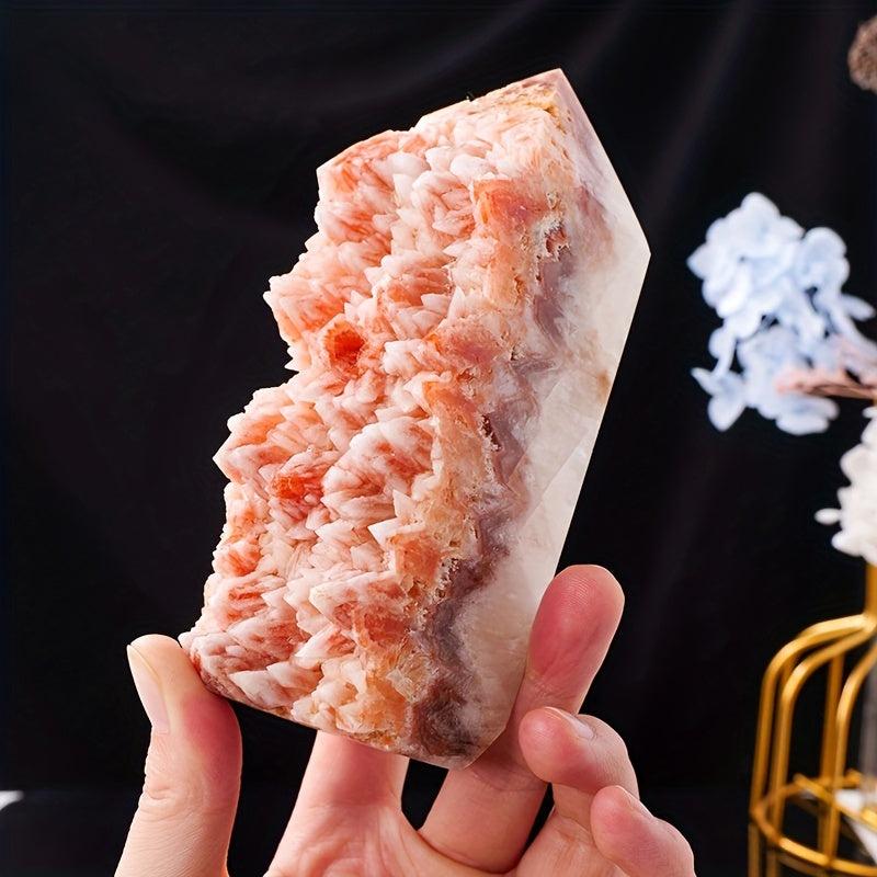 Natural Red Crystal Healing Stone Raw Sanding Column