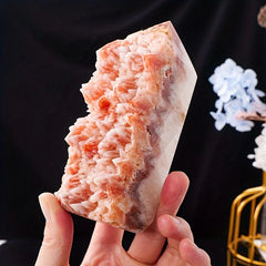 Natural Red Crystal Healing Stone Raw Sanding Column