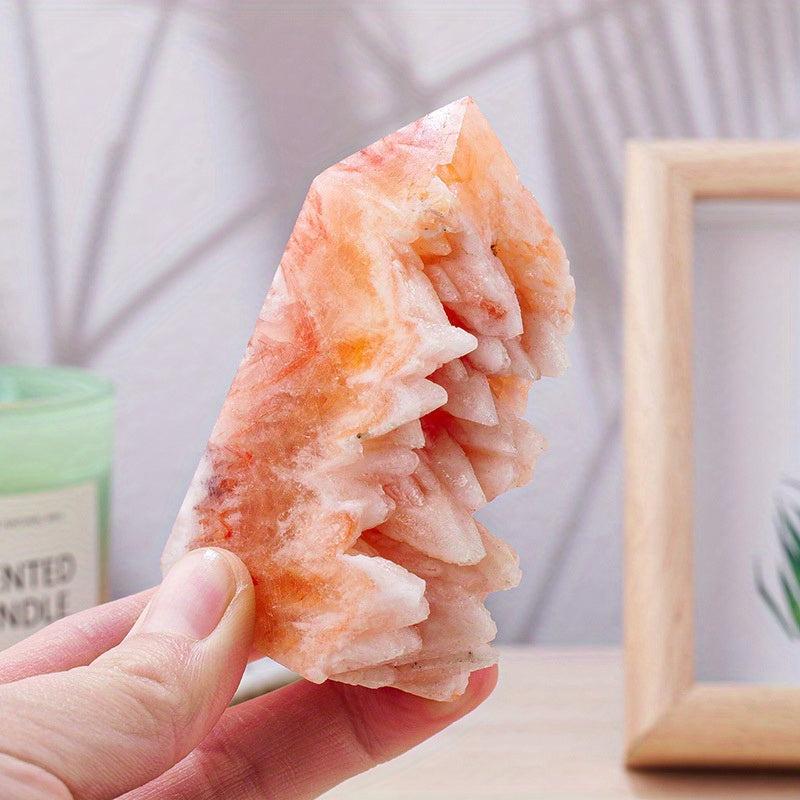 Natural Red Crystal Healing Stone Raw Sanding Column