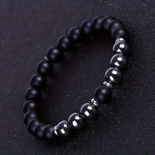 Healing Stone Beaded Bracelet Unisex Stretch Bracelet