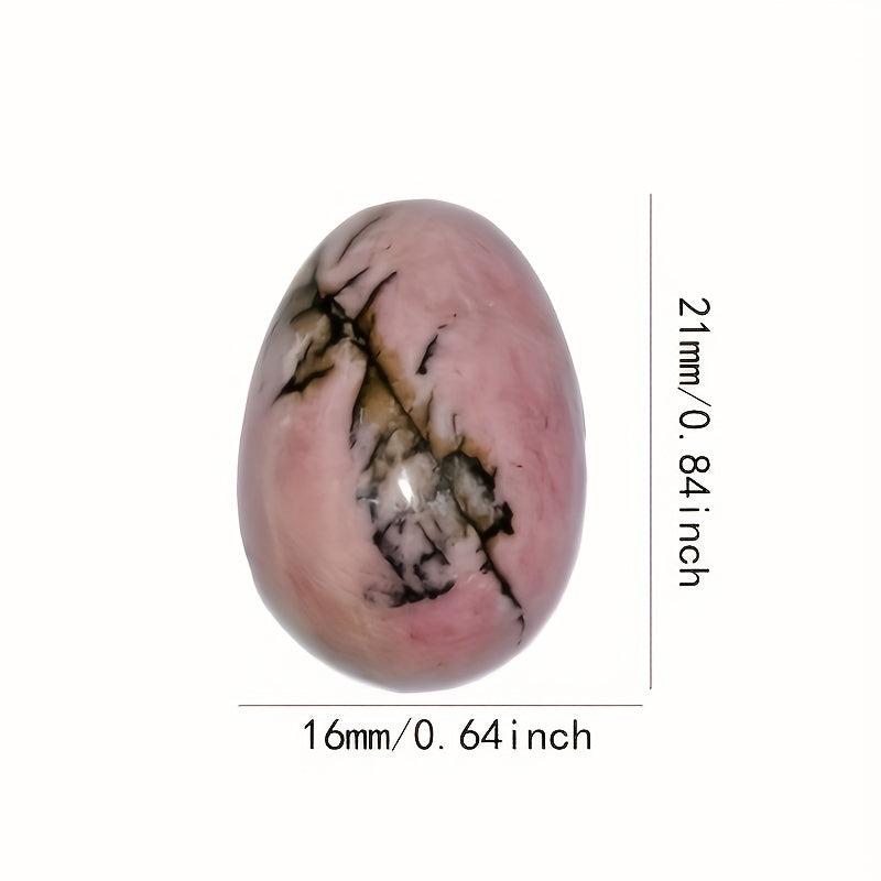 Natural Crystal Hollowness Eggs Stone Pendant for Anxiety Relief Meditation