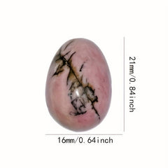 Natural Crystal Hollowness Eggs Stone Pendant for Anxiety Relief Meditation