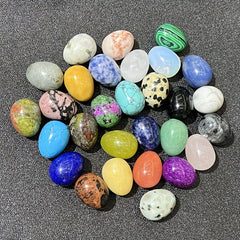 Natural Crystal Hollowness Eggs Stone Pendant for Anxiety Relief Meditation