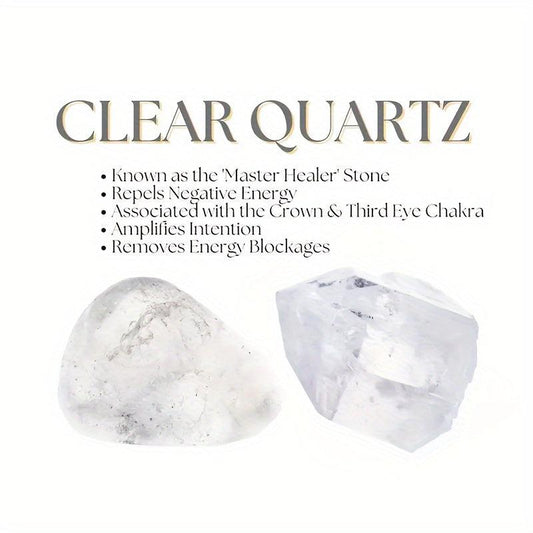Positive Energy Crystal Bracelet Clear Quartz Angelite Sodalite