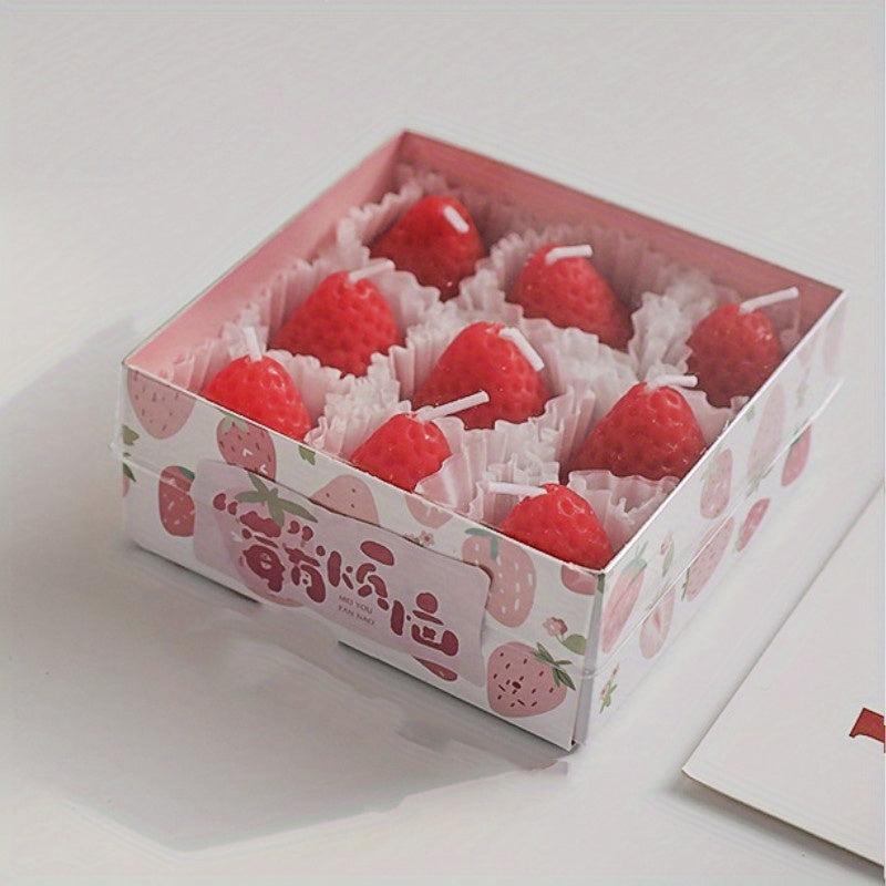 Strawberry Aromatherapy Candle Gift Set - Home Decoration & Room De
