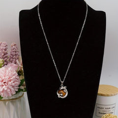 Pterosaur Dragon Crystal Healing Pendant Necklace Natural Quartz Stone