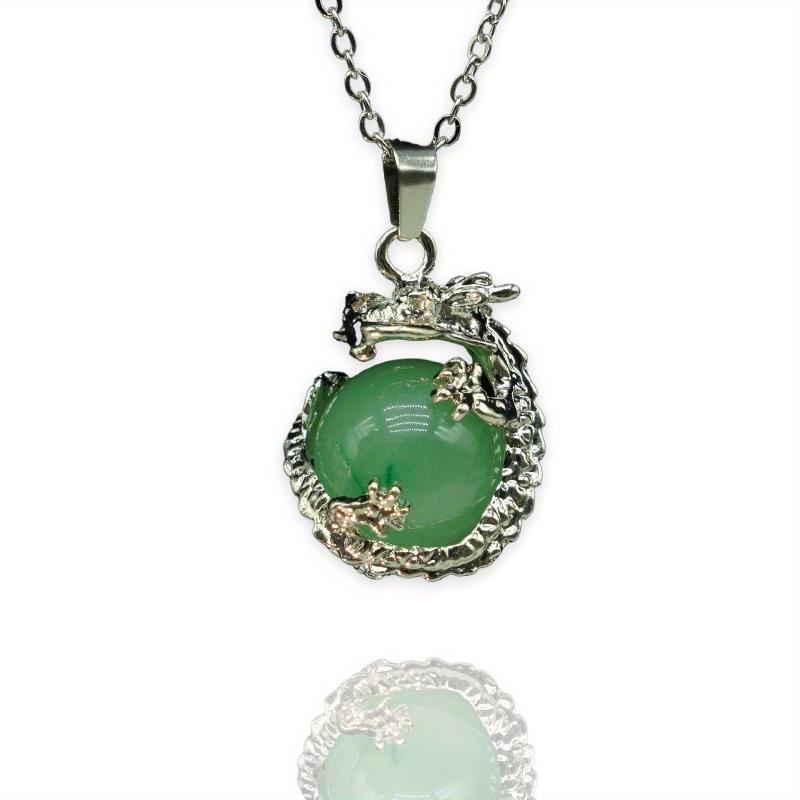 Pterosaur Dragon Crystal Healing Pendant Necklace Natural Quartz Stone