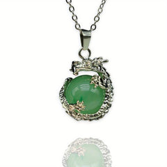 Pterosaur Dragon Crystal Healing Pendant Necklace Natural Quartz Stone