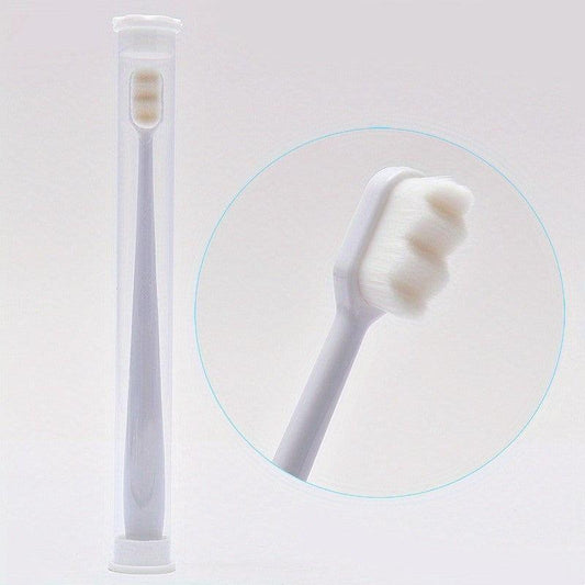 1pc Adult Hair Toothbrush Soft Thin Bristles Tube Pack