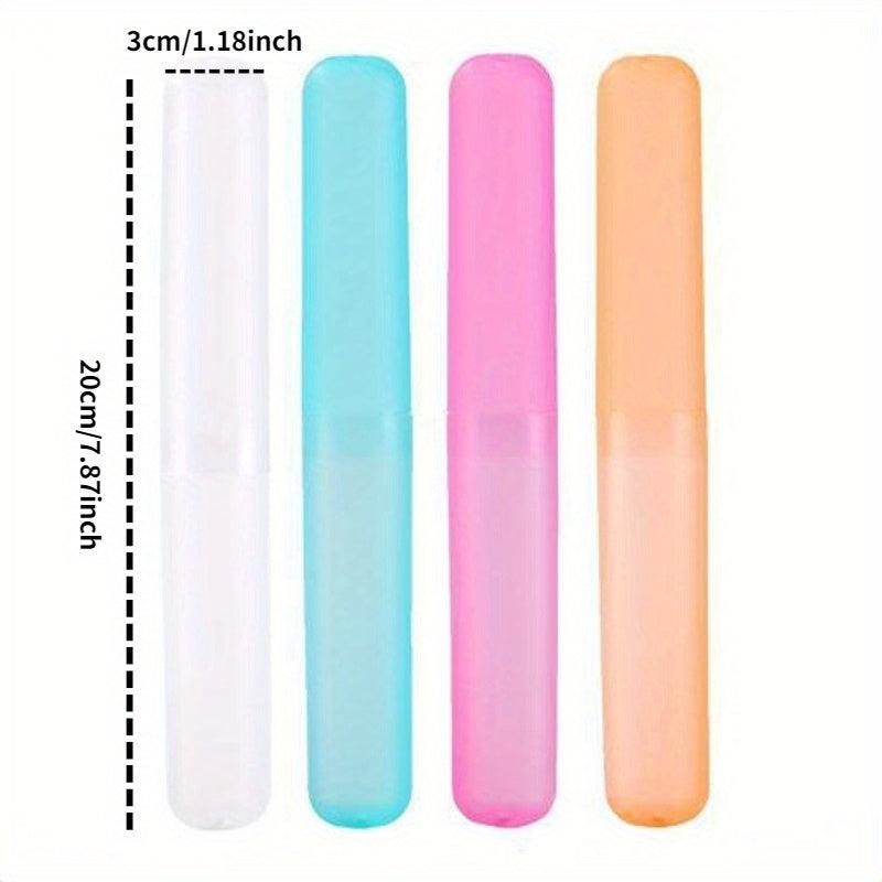 3pcs Portable Toothbrush Holder Traveling Camping Dust-proof Case