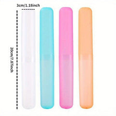 3pcs Portable Toothbrush Holder Traveling Camping Dust-proof Case
