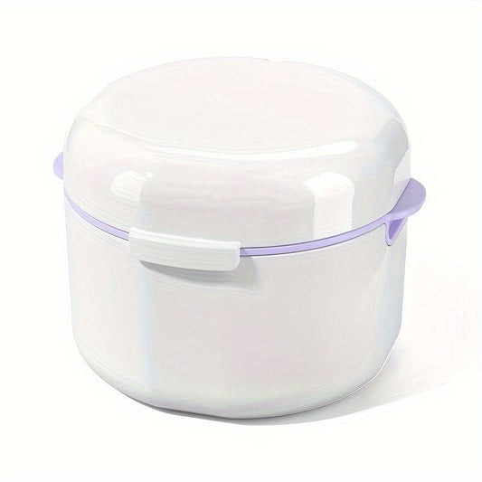 Denture Braces Bath Case Cup Box Holder False Teeth Storage Soak Container