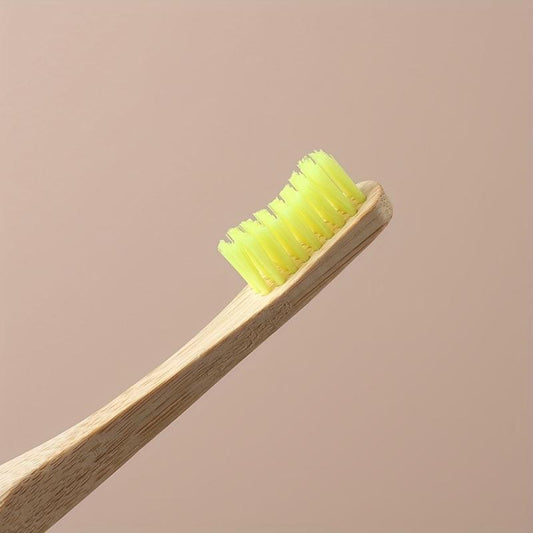 6pcs Biodegradable Bamboo Toothbrush Eco-Friendly Wooden Handle